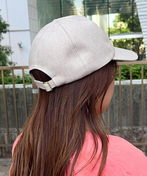 grove（グローブ）の「リボンキャップ【UVカット・サイズ調整】（キャップ・レディース・ライトベージュ/ブラック/ベージュ系4・00）」の15枚目の写真