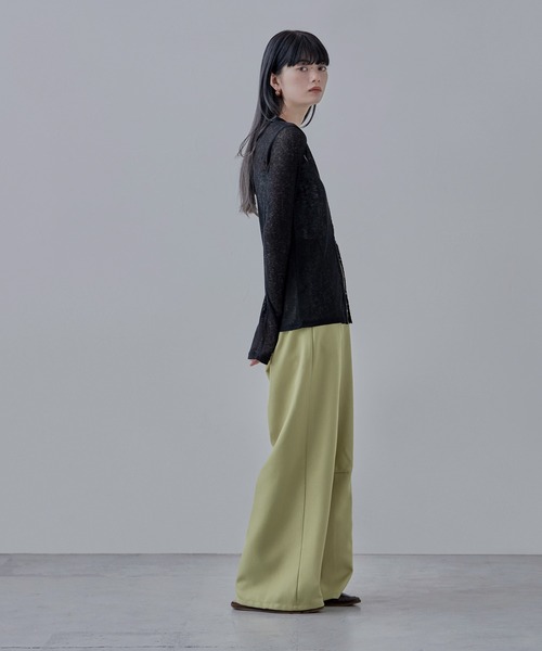 etoll.（エトル）の「杢スラブシアーカーディガン（カーディガン/ボレロ・レディース・アイボリー/ブラック/杢グレー・FREE）」の20枚目の写真