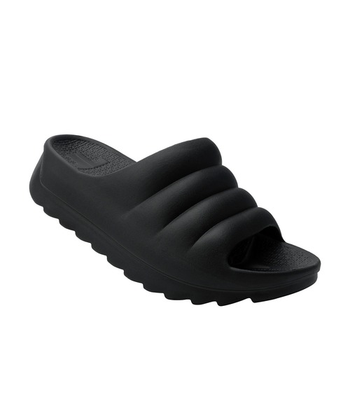 TELIC(テリック)の「TELIC/テリック メンズ レディース サンダル リカバリーサンダル ビーチサンダル 下北沢病院推奨 W-CLOUD(サンダル・メンズ・ブラック・L/M/XL/S/ML)」の2枚目の写真