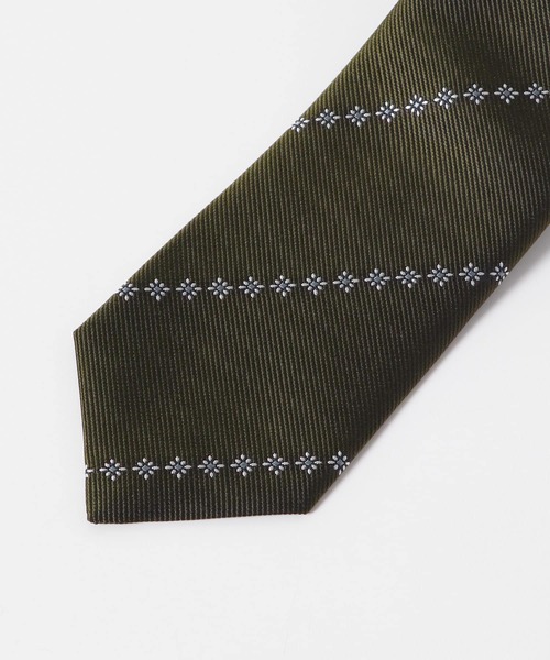 URBAN RESEARCH DOORS（アーバンリサーチドアーズ）の「LIFE STYLE TAILOR　25SS国内タイ小紋ST1（ネクタイ・メンズ・グレー/グリーン/ネイビー・-）」の9枚目の写真