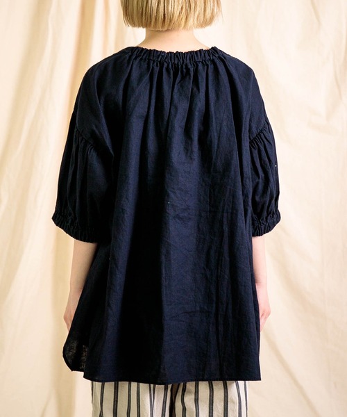 ブラウス シャツ 「Brocante / ブロカント」 綿麻シーチング サローシャツ レディース Brocante ブラウス シャツ 「Brocante / ブロカント」 綿麻