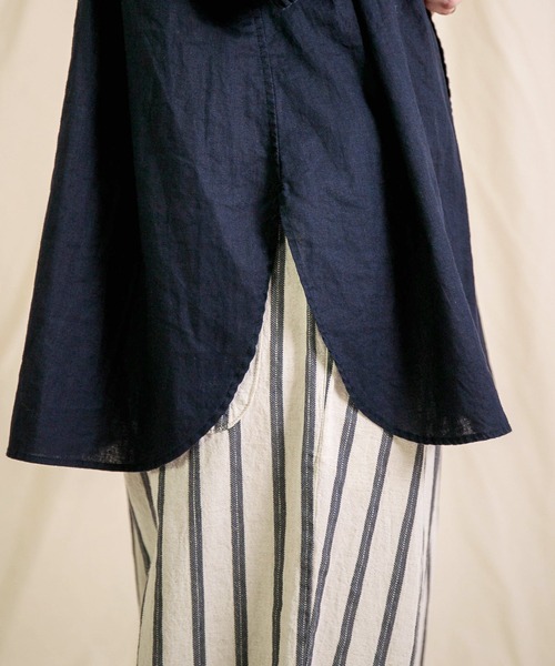 ブラウス シャツ 「Brocante / ブロカント」 綿麻シーチング サローシャツ レディース Brocante ブラウス シャツ 「Brocante / ブロカント」 綿麻