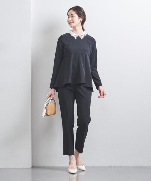UNITED ARROWS(ユナイテッドアローズ)の「FEEL CLEAN 2WAY ブラウス(シャツ/ブラウス・レディース・ブラック/ネイビー・38/36)」の5枚目の写真