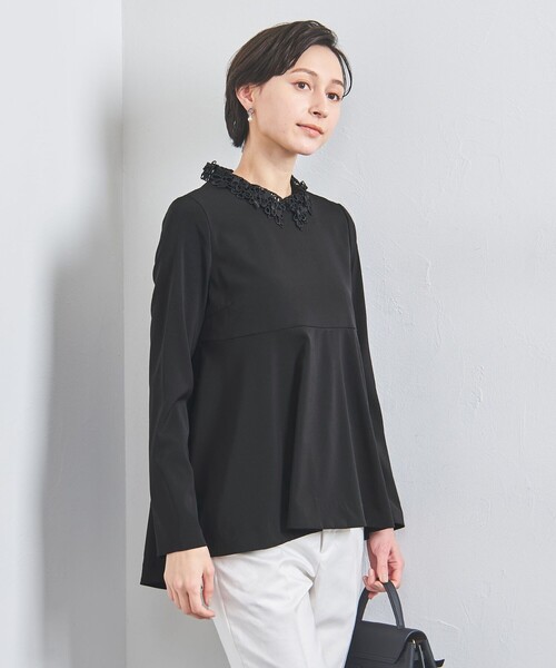 UNITED ARROWS(ユナイテッドアローズ)の「FEEL CLEAN 2WAY ブラウス(シャツ/ブラウス・レディース・ブラック/ネイビー・38/36)」の9枚目の写真