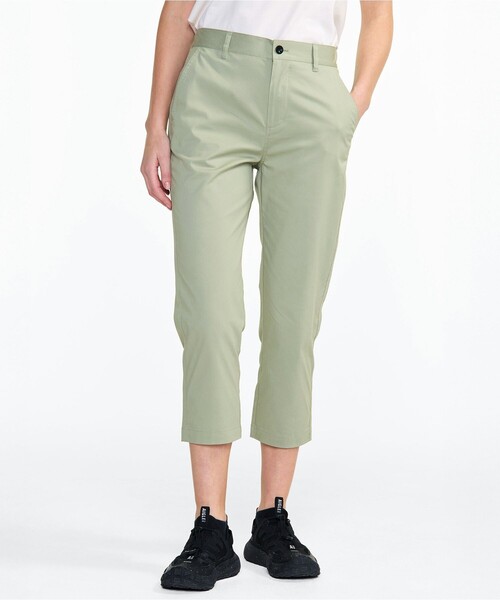 AIGLE（エーグル）の「COOLMAX 接触冷感 速乾 ドライレギュラーフィットアンクル丈 ストレッチチノパンツ（チノパンツ・レディース・セージグリーン/オフホワイト・40/35/36/38）」の9枚目の写真