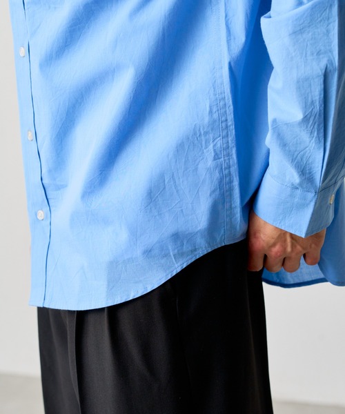 COLONY 2139（コロニートゥーワンスリーナイン）の「ハイクールコットンバンドカラーシャツ（シャツ/ブラウス・メンズ・ホワイト/サックスブルー/オフホワイト・MEDIUM/LARGE/SMALL）」の21枚目の写真