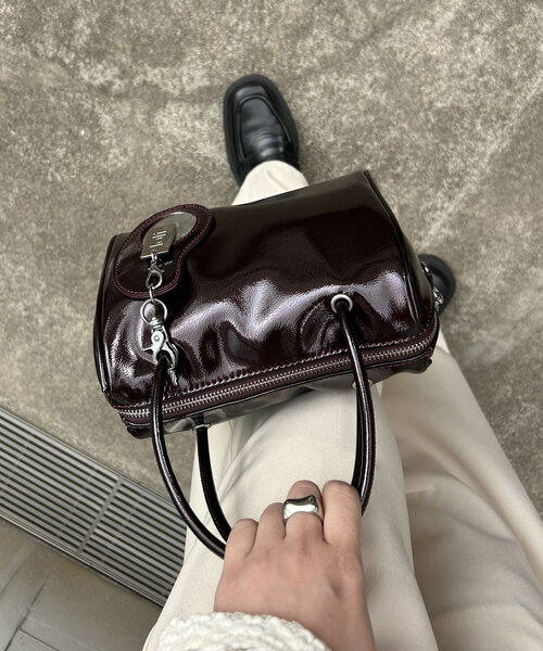 セール】loti エナメルボストンBAG（ボストンバッグ）｜mystic