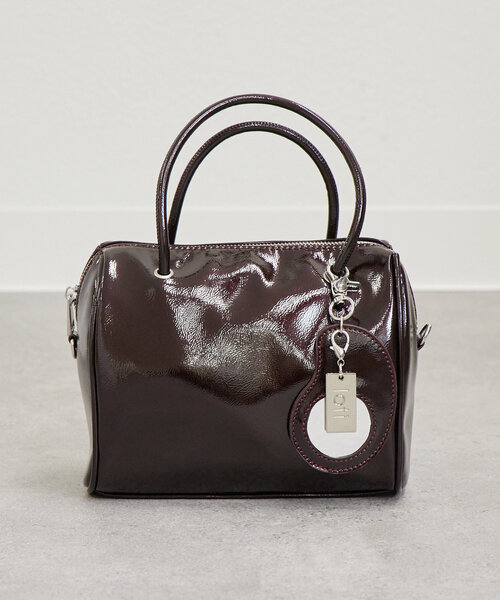 mystic(ミスティック)の「loti エナメルボストンBAG(ボストンバッグ・レディース・ブラウン/ブラック・ONE SIZE)」の10枚目の写真