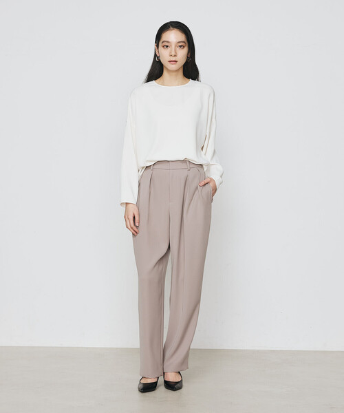 COMME CA（コムサ）の「ダブルクロスライト プルオーバーブラウス（シャツ/ブラウス・レディース・チャコール/アイボリー・FREE）」の14枚目の写真