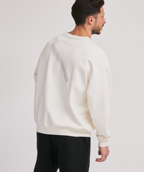 Saturdays NYC(サタデーズ ニューヨークシティ )の「BOWERY G-DYED SLASH SWEATSHIRT(Tシャツ/カットソー・メンズ・ブラック/オフホワイト/ブルー・L/M/S)」の1枚目の写真