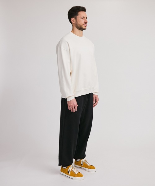 Saturdays NYC(サタデーズ ニューヨークシティ )の「BOWERY G-DYED SLASH SWEATSHIRT(Tシャツ/カットソー・メンズ・ブラック/オフホワイト/ブルー・L/M/S)」の5枚目の写真