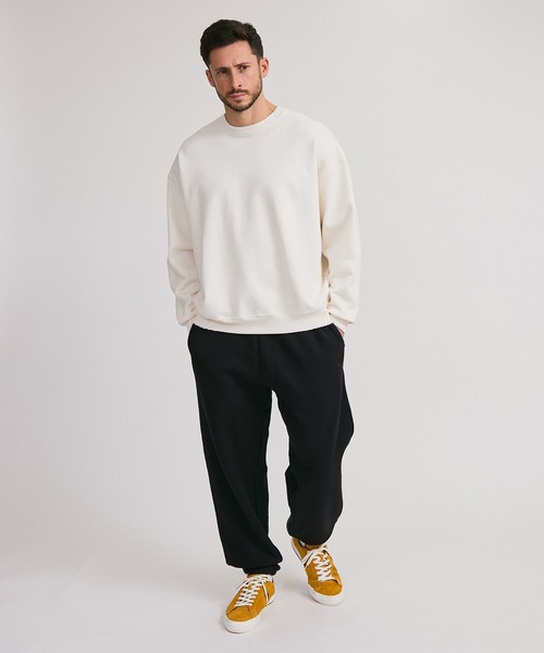 Saturdays NYC(サタデーズ ニューヨークシティ )の「BOWERY G-DYED SLASH SWEATSHIRT(Tシャツ/カットソー・メンズ・ブラック/オフホワイト/ブルー・L/M/S)」の7枚目の写真