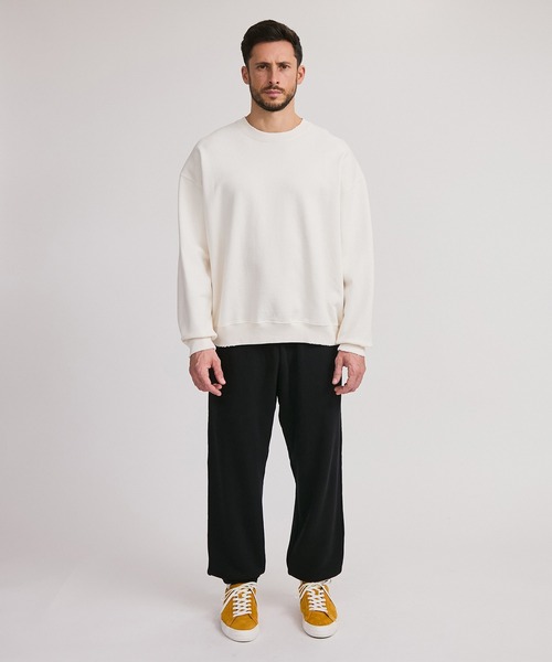 Saturdays NYC(サタデーズ ニューヨークシティ )の「BOWERY G-DYED SLASH SWEATSHIRT(Tシャツ/カットソー・メンズ・ブラック/オフホワイト/ブルー・L/M/S)」の4枚目の写真