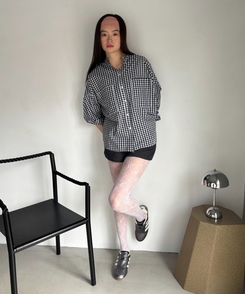 FUULLY STUDIO（フーリィーステューディオ）の「ボイルバンドカラーシャツ（シャツ/ブラウス・レディース・チェック/ストライプ・FREE）」の13枚目の写真