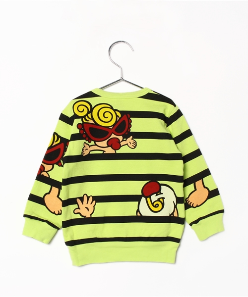 HYSTERIC MINI（ヒステリックミニ）の「BABY HIDE and HAPPY SEEK トレーナー（スウェット・キッズ・ホワイト/ライトグリーン/レッド・80/90）」の9枚目の写真