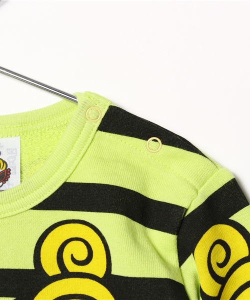 HYSTERIC MINI（ヒステリックミニ）の「BABY HIDE and HAPPY SEEK トレーナー（スウェット・キッズ・ホワイト/ライトグリーン/レッド・80/90）」の7枚目の写真