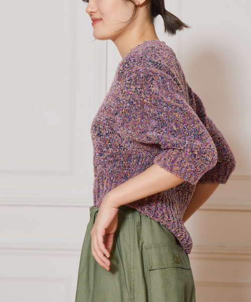 フリンジヤーンニット　未使用新品タグ付き　IENA la boucle フリンジヤーンニット 未使用新品タグ付き IENA la boucle