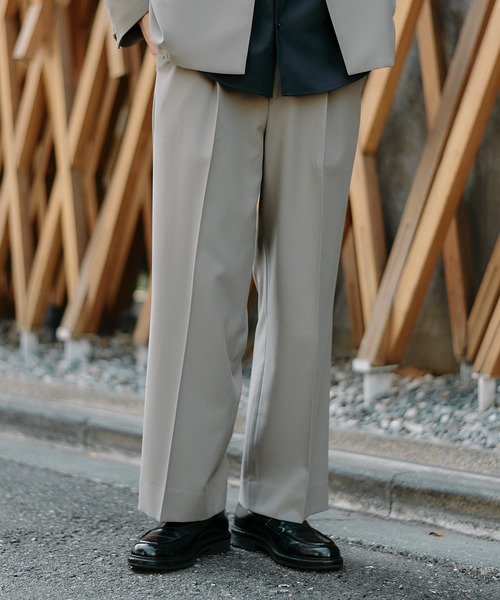 GRトロピカルエバークリースストレートスラックス GRトロピカルエバークリースストレートスラックス(1 DARK GRAY