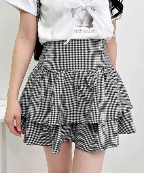 INGNI(イング)の「タックフレアミニスカパン(スカート・レディース・ブラック/ブラック系その他3/グレー・FREE)」の15枚目の写真