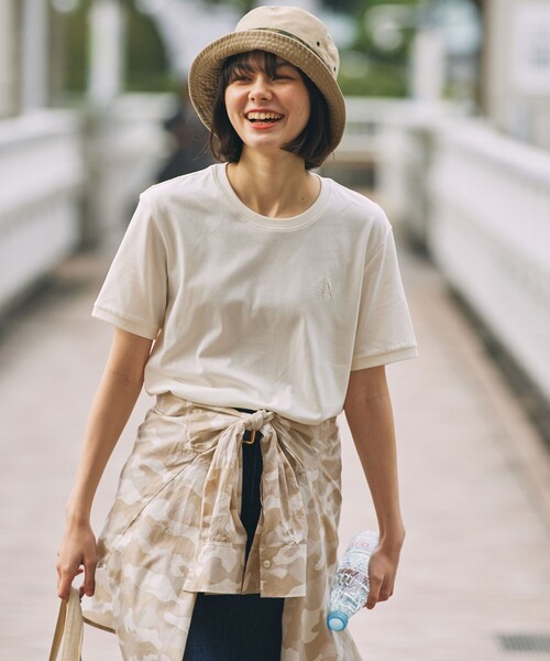 AIGLE(エーグル)の「【EC限定】AIGLE 抗菌防臭 吸水速乾 1853刺繍ロゴ 半袖Tシャツ(Tシャツ/カットソー・メンズ・ホワイト/ブラック/ダークブルー・L/XL/XS/S/M)」の4枚目の写真