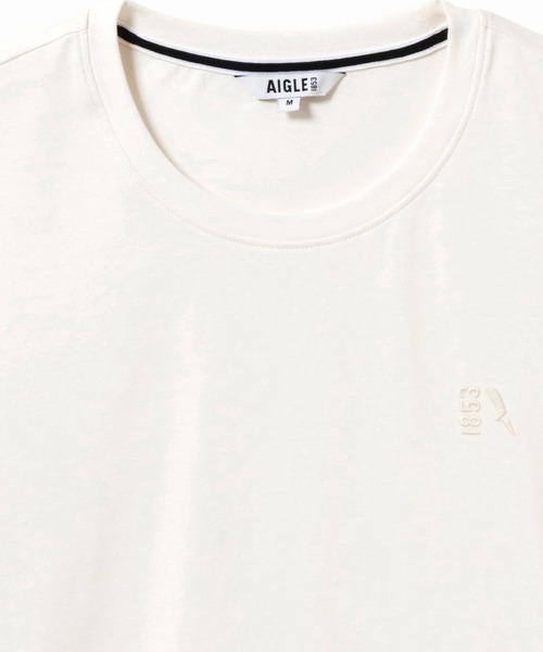 AIGLE(エーグル)の「【EC限定】AIGLE 抗菌防臭 吸水速乾 1853刺繍ロゴ 半袖Tシャツ(Tシャツ/カットソー・メンズ・ホワイト/ブラック/ダークブルー・L/XL/XS/S/M)」の14枚目の写真
