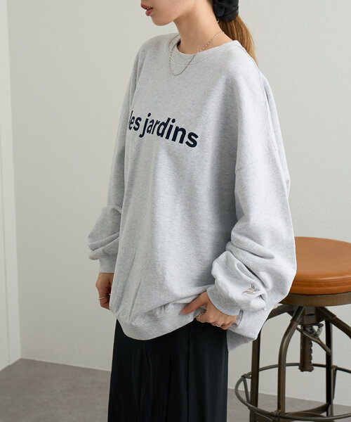 Kastane(カスタネ)の「【4色展開】B 8GARDEN 刺繍スウェット(スウェット・レディース・グレー/アイボリー/ピンク/ネイビー・FREE)」の8枚目の写真