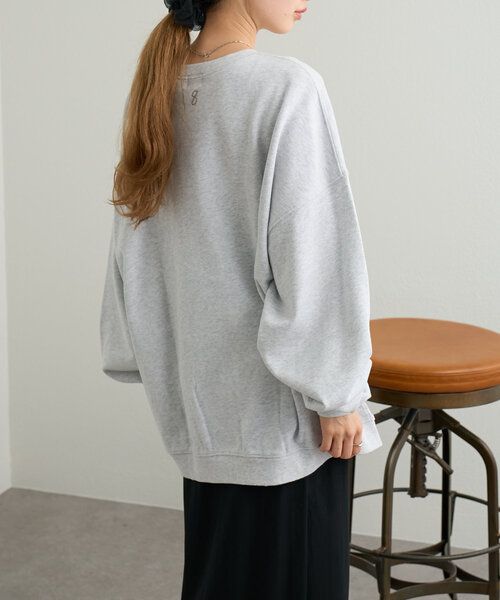 Kastane(カスタネ)の「【4色展開】B 8GARDEN 刺繍スウェット(スウェット・レディース・グレー/アイボリー/ピンク/ネイビー・FREE)」の9枚目の写真