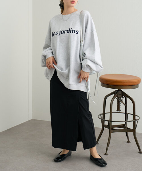 Kastane(カスタネ)の「【4色展開】B 8GARDEN 刺繍スウェット(スウェット・レディース・グレー/アイボリー/ピンク/ネイビー・FREE)」の10枚目の写真