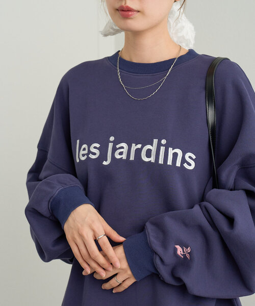 Kastane(カスタネ)の「【4色展開】B 8GARDEN 刺繍スウェット(スウェット・レディース・グレー/アイボリー/ピンク/ネイビー・FREE)」の21枚目の写真