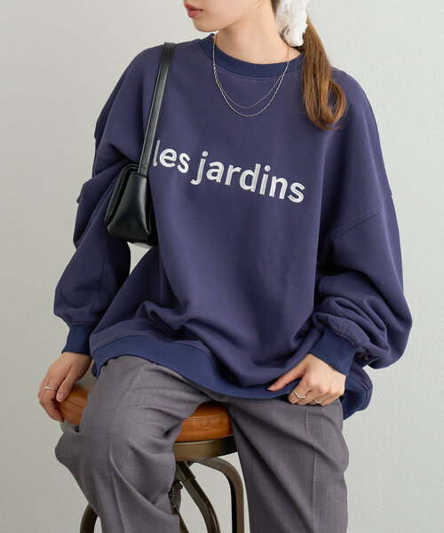 MAISON NO.8ヴィンテージ　スウェット　ネイビー　紺　長袖　カデュネ XL/古着 長袖 スウェット メンズ 00s CARPENTERS 大きいサイズ