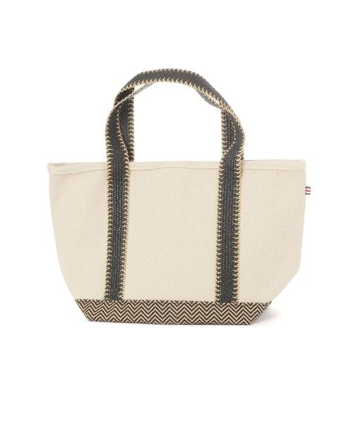 BAYFLOW（ベイフロー）の「[A4サイズ収納可]25SヘリンボンロゴトートM（トートバッグ・レディース・ナチュラル・FREE）」の9枚目の写真