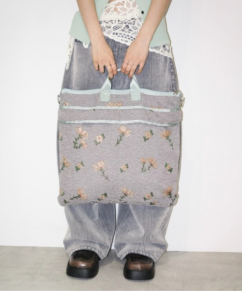 musubore(ムスボレ)の「jacquard helmet bag / ジャガードヘルメットバッグ(トートバッグ・レディース・ブラック/グレー・FREE)」の20枚目の写真