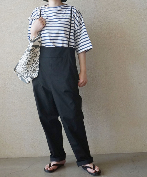 journal standard luxe 30/1 ツイルサロペット　ブラック セール】ツイル サロペット（サロペット/オーバーオール