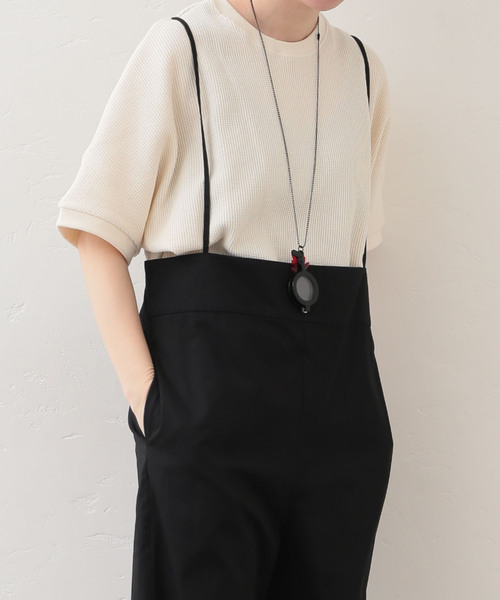 journal standard luxe 30/1 ツイルサロペット　ブラック セール】ツイル サロペット（サロペット/オーバーオール