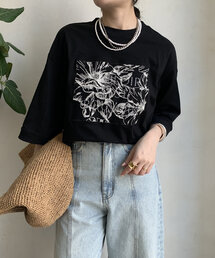 【WEB限定】ロゴレース刺繍TEE