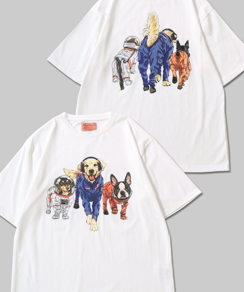 SITRY(シトリー)の「2026SS新柄追加 Dog Print T-Shirt/犬 アニマル プリント オーバーサイズ 半袖Tシャツ レディース メンズ(Tシャツ/カットソー・メンズ・ブラック系その他/ベージュ系その他/グレー系その他/チャコール/グレー系その他2/ベージュ系その他2/ホワイト系その他2/ブラック系その他2/オートミール/ブラック/ホワイト/ホワイト系その他/ホワイト系その他3/ブラック系その他3/ブルー/ダークグリーン/ベージュ系その他3/ピンク/ミント/グレー系その他3・LL/M/L)」の5枚目の写真