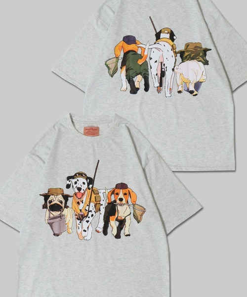 SITRY(シトリー)の「2026SS新柄追加 Dog Print T-Shirt/犬 アニマル プリント オーバーサイズ 半袖Tシャツ レディース メンズ(Tシャツ/カットソー・メンズ・ブラック系その他/ベージュ系その他/グレー系その他/チャコール/グレー系その他2/ベージュ系その他2/ホワイト系その他2/ブラック系その他2/オートミール/ブラック/ホワイト/ホワイト系その他/ホワイト系その他3/ブラック系その他3/ブルー/ダークグリーン/ベージュ系その他3/ピンク/ミント/グレー系その他3・LL/M/L)」の15枚目の写真