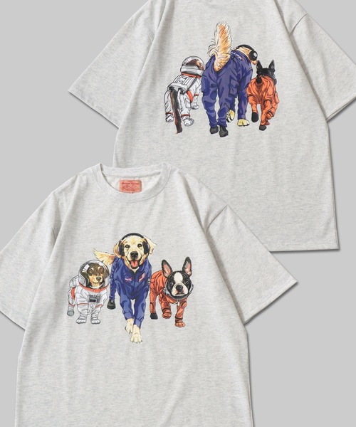 SITRY(シトリー)の「2026SS新柄追加 Dog Print T-Shirt/犬 アニマル プリント オーバーサイズ 半袖Tシャツ レディース メンズ(Tシャツ/カットソー・メンズ・ブラック系その他/ベージュ系その他/グレー系その他/チャコール/グレー系その他2/ベージュ系その他2/ホワイト系その他2/ブラック系その他2/オートミール/ブラック/ホワイト/ホワイト系その他/ホワイト系その他3/ブラック系その他3/ブルー/ダークグリーン/ベージュ系その他3/ピンク/ミント/グレー系その他3・LL/M/L)」の16枚目の写真