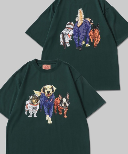 セール】2026SS新柄追加 Dog Print T-Shirt/犬 アニマル プリント