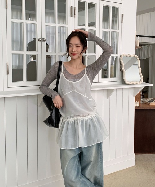 プラージュ　2023SS puff camisole ブラウス Plage 2023SS puff camisole ブラウス