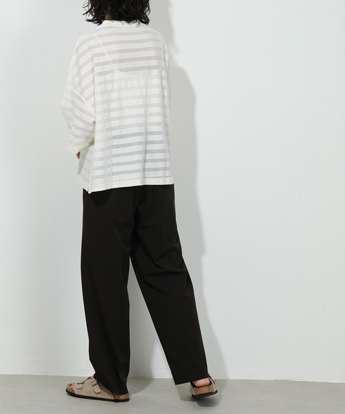 emesuelee（エメスーリー）の「UV CUT ニットレース ワイドプルオーバー ラッシュガード 耐塩素（その他トップス・レディース・グレー系1/パープル/ブラック/アイボリー・フリー）」の15枚目の写真