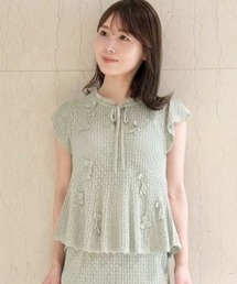 CELFORD（セルフォード）の「ツイード半袖カーディガン（ニット