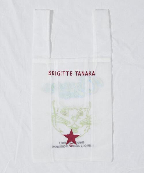 CONVERSE TOKYO（コンバーストウキョウ）の「【BRIGITTE TANAKA】CAT EMBROIDERED ORGANZA BAG（トートバッグ・レディース・ホワイト・FREE）」の2枚目の写真