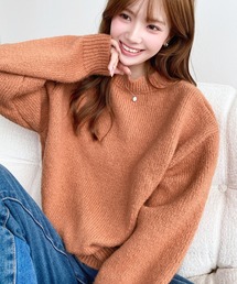 【13色展開】モヘアライクベーシックニットプルオーバー