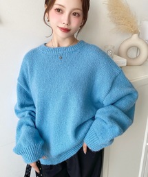モヘアニット」に該当するニット/セーター（ブルー・ネイビー