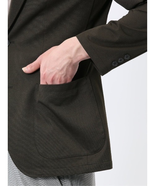 TAKA-Q（タカキュー）の「【WEB限定販売 軽量 ストレッチ ウォッシャブル】リランチェ 2ボタンジャケット（テーラードジャケット・メンズ・グレー系その他2/ブルー系その他/ネイビー/カーキ・MEDIUM/LARGE/X-LARGE/3L/S）」の8枚目の写真