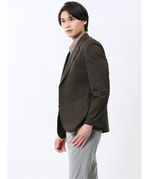 TAKA-Q（タカキュー）の「【WEB限定販売 軽量 ストレッチ ウォッシャブル】リランチェ 2ボタンジャケット（テーラードジャケット・メンズ・グレー系その他2/ブルー系その他/ネイビー/カーキ・MEDIUM/LARGE/X-LARGE/3L/S）」の9枚目の写真