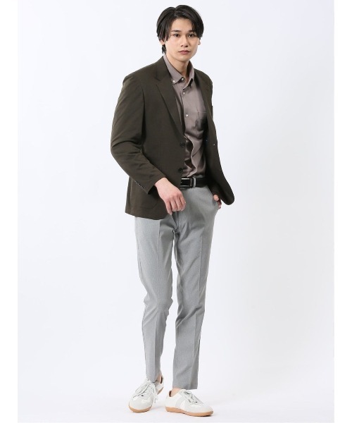 TAKA-Q（タカキュー）の「【WEB限定販売 軽量 ストレッチ ウォッシャブル】リランチェ 2ボタンジャケット（テーラードジャケット・メンズ・グレー系その他2/ブルー系その他/ネイビー/カーキ・MEDIUM/LARGE/X-LARGE/3L/S）」の12枚目の写真