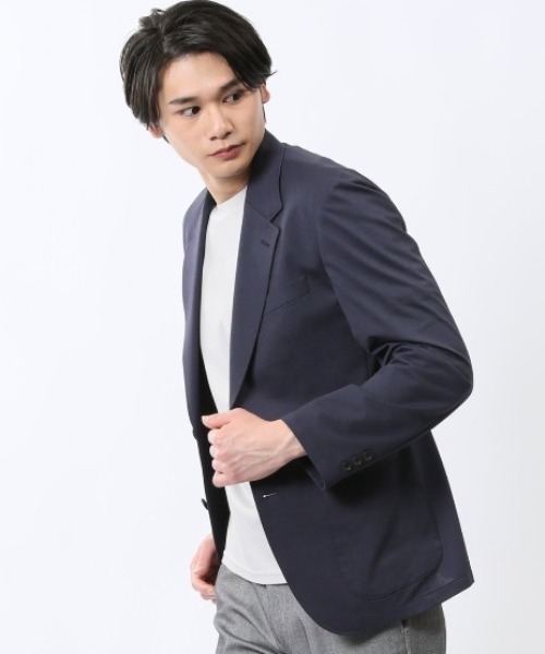 TAKA-Q(タカキュー)の「【WEB限定販売 軽量 ストレッチ ウォッシャブル】リランチェ 2ボタン ジャケット(テーラードジャケット・メンズ・グレー系その他2/ブルー系その他/ネイビー/カーキ・MEDIUM/LARGE/X-LARGE/3L/S)」の5枚目の写真