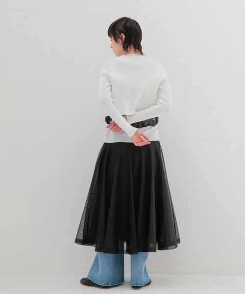 venit(ヴェニット)の「VENIT / acetate cotton flower bijou cardigan(アセテートコットンフラワービジューカーディガン VEK-7513-A)(カーディガン/ボレロ・レディース・ホワイト・38)」の11枚目の写真